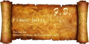Fidesz Dolli névjegykártya